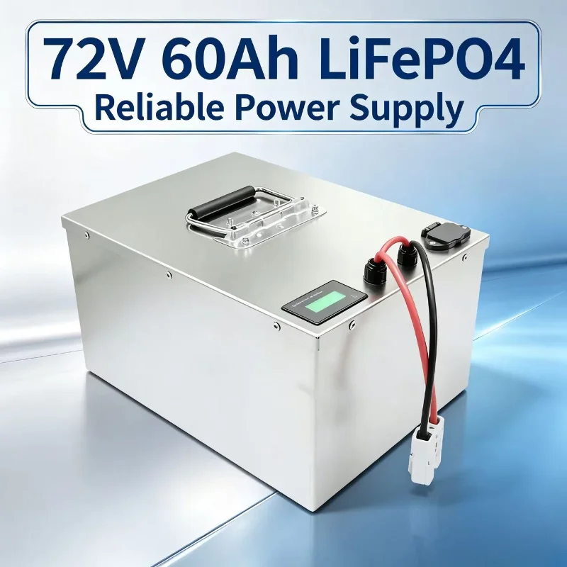 72V 60Ah Lifepo4 Battery Pack - 72V LiFePO4 Battery 60Ah, Bluetooth APP