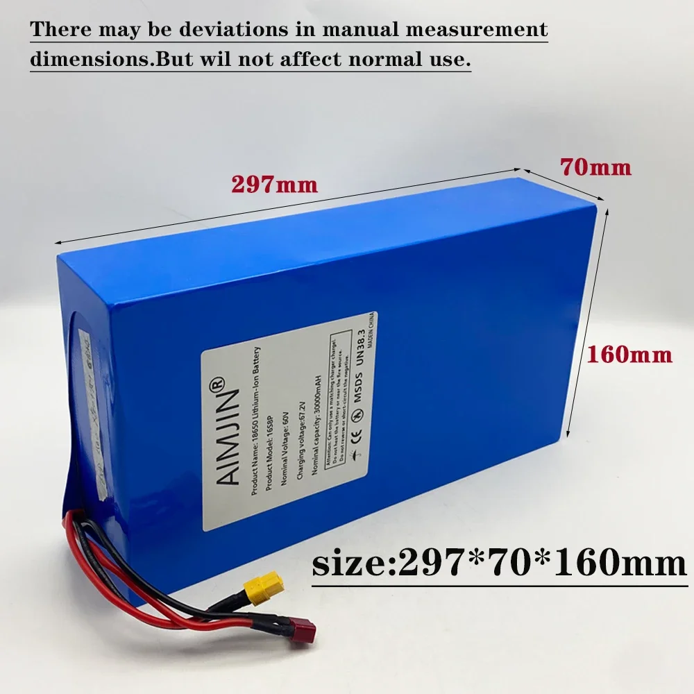 1000-3000W high-power 60V 30Ah - огляд і ціна 60V 30Ah Electric Scooter Battery