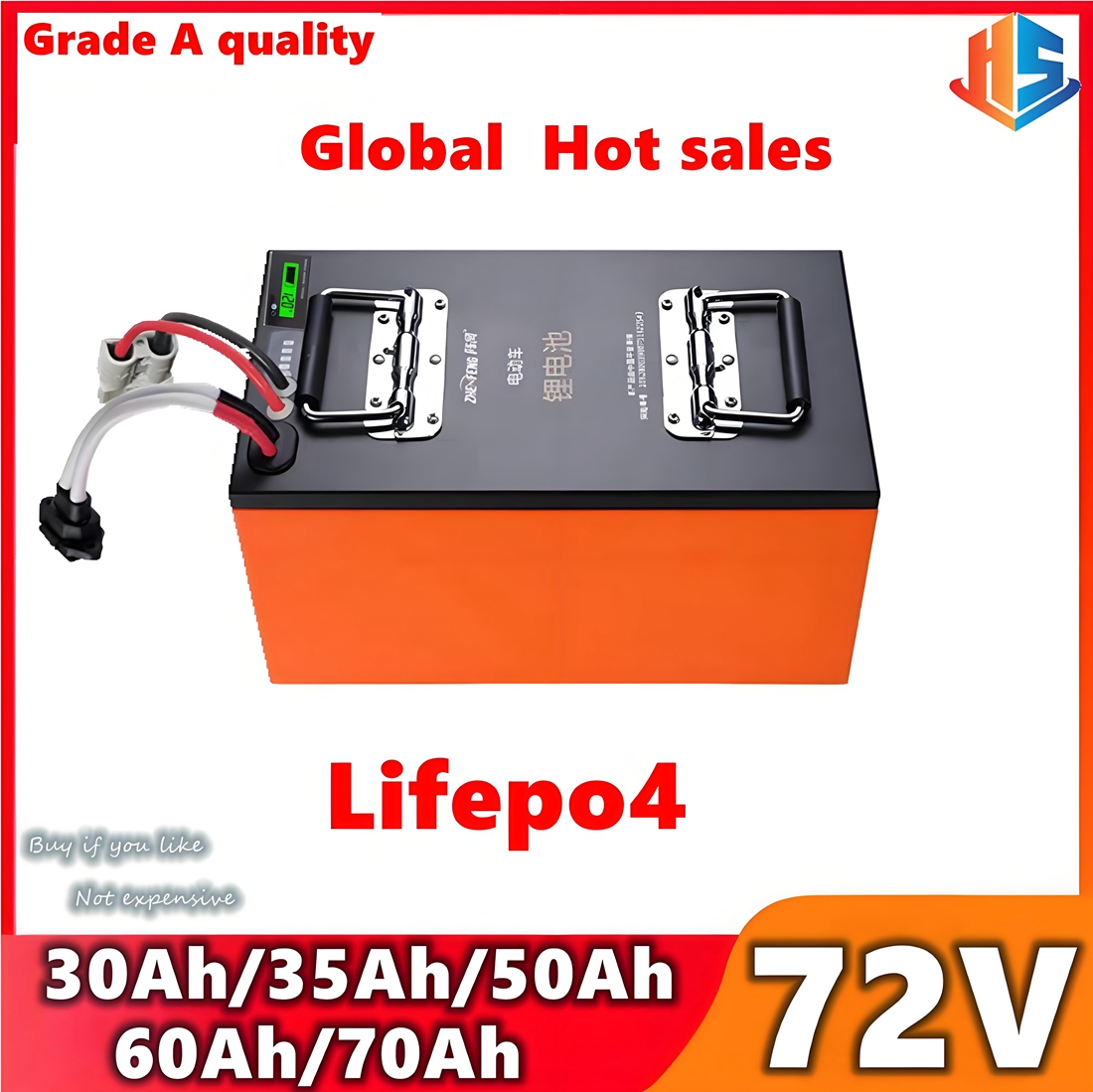 Scooter EV 72V 50Ah 60AH 35AH  - огляд і ціна 72V 60Ah Lifepo4 Battery Pack